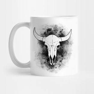 Black and White Skull Mug